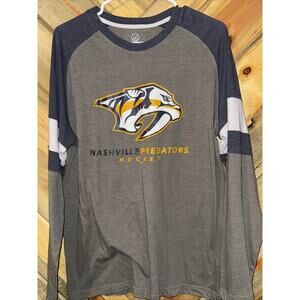 Nashville Predators Long Sleeve NHL Jersey T Shirt Size Large 206